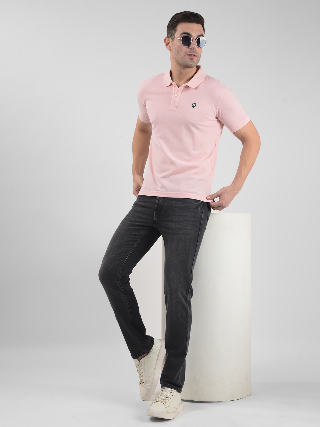 Numero Uno Men SOLID Pink T-Shirt